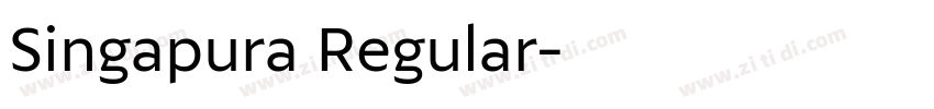 Singapura Regular字体转换